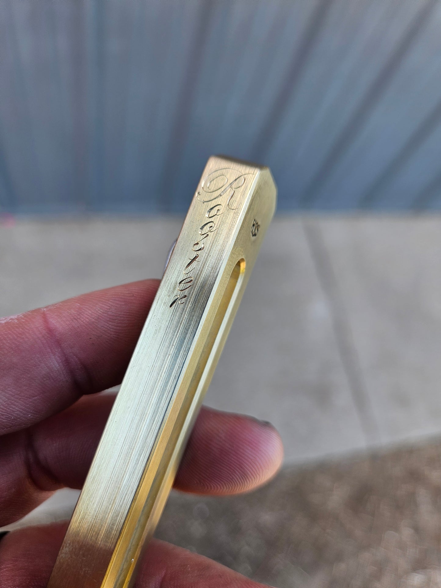 Brass ThinJim Soapstone Holder