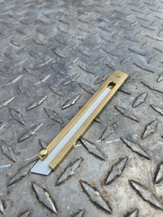 Brass ThinJim Soapstone Holder