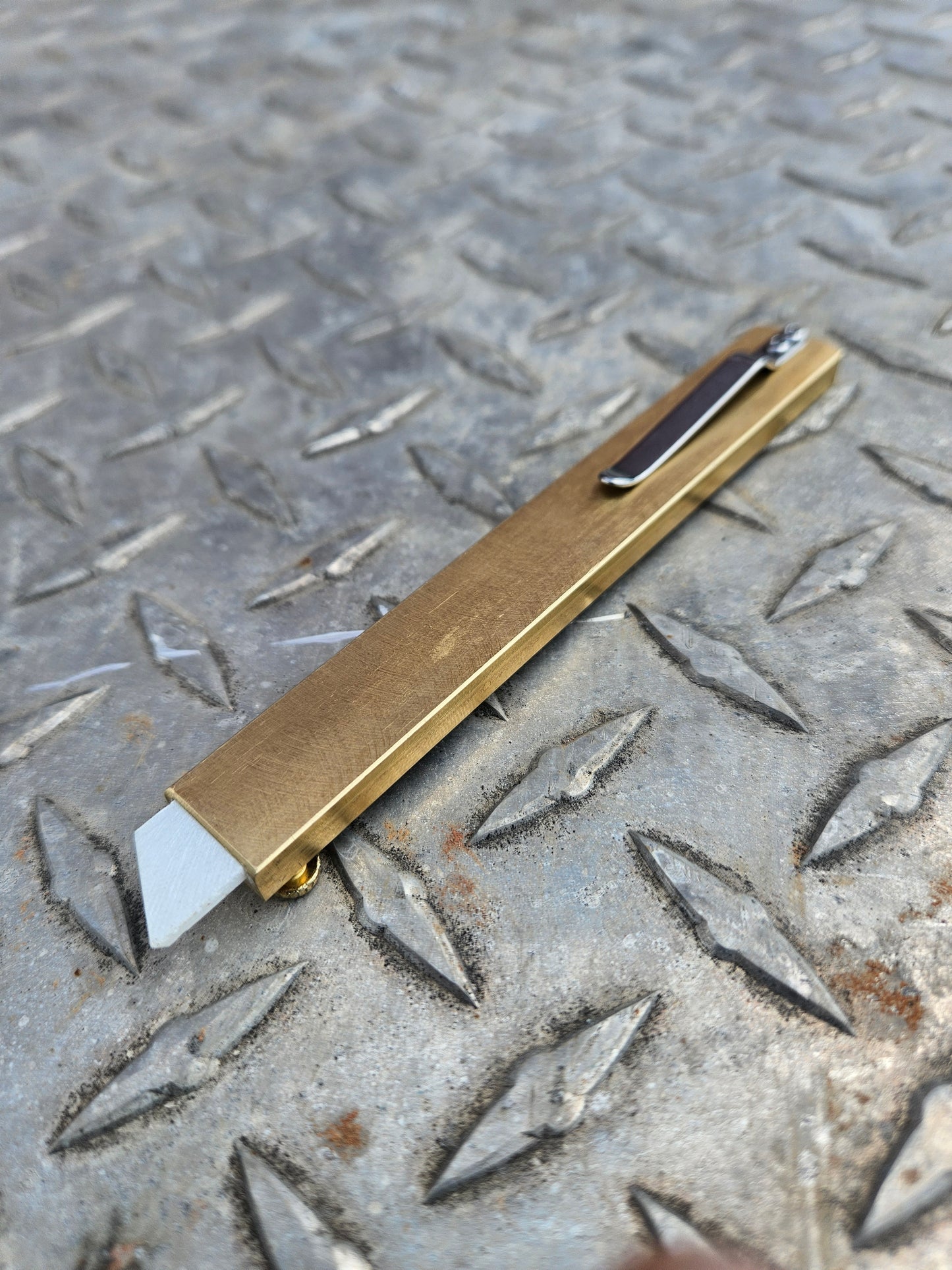 Brass ThinJim Soapstone Holder