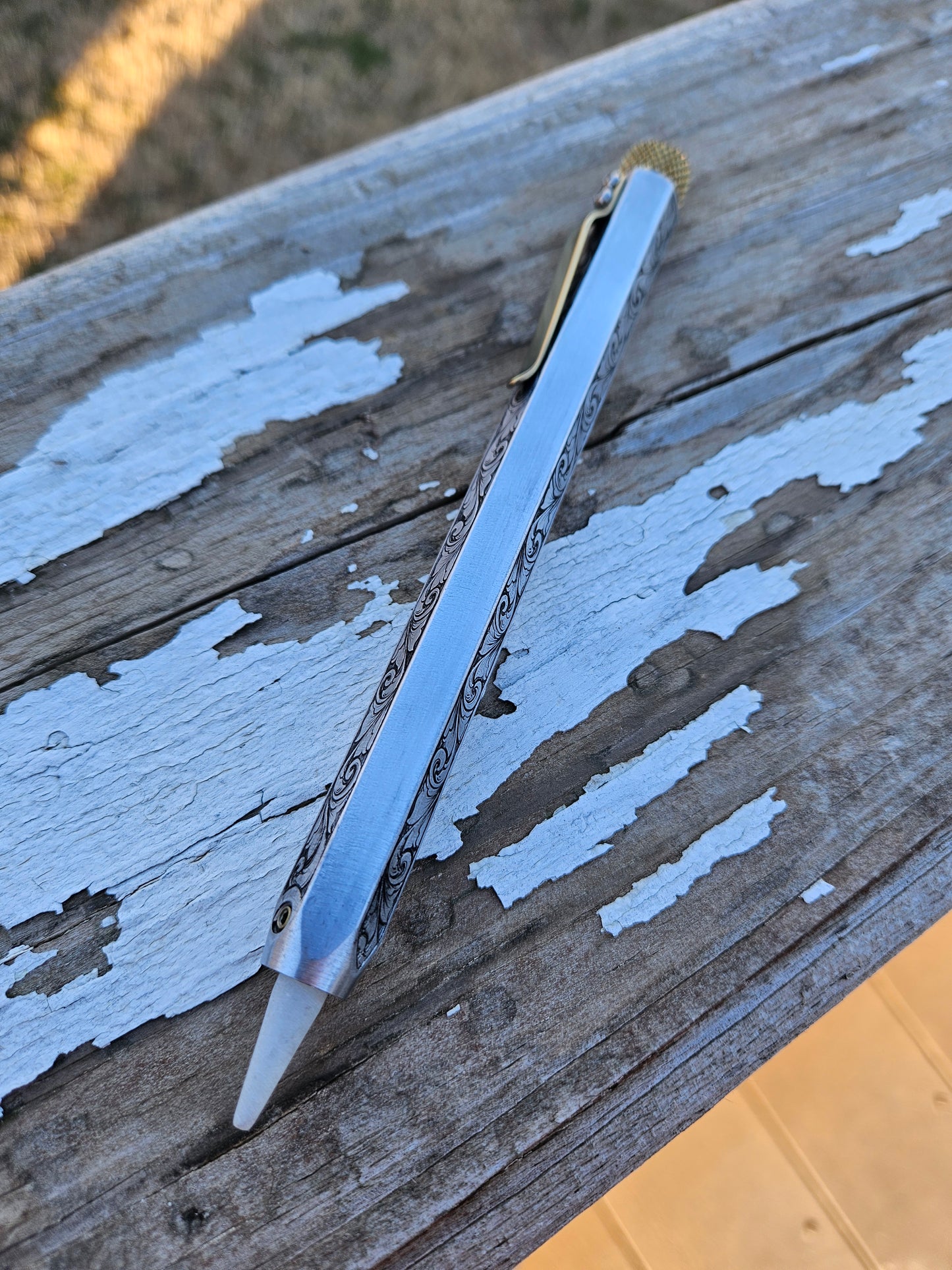 Hand Engraved Round Soapstone Holder